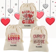 [SG SELLER] Valentine's Day Pouch for Nurses, drawstring pouch, nurse