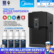 [FREE INSTALL] MIDEA Water Dispenser Tabletop Hot Ambient Cold Desktop Water Purifier Midea 2037 - 4