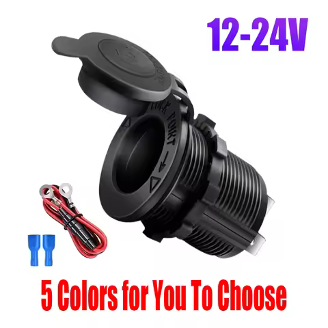 Cigarette Lighter Socket Car Marine Motorcycle ATV RV Cigarette Lighter Socket Power Socket Socket 2