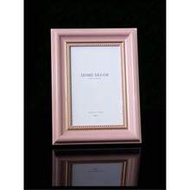 1pc Vintage Style Photo Frame, Pink Gold, Blue Gold, Inner Frame With Gold Decoration, Fits 4*6 Inch
