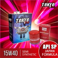 Tokyo Drift 15W40 Semi Synthetic Engine Oil API SP Engine Oil 4L with Shenzo Japan High Performance Oil Filter