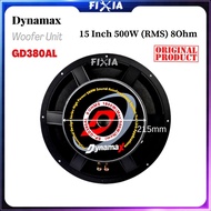 Original Dynamax 15 Inch 500W (RMS) 8 Ohm Full Range Woofer Karaoke Speaker Unit GD380AL 15" 500watt 8ohm FIXIA
