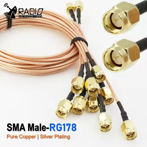 RG178 SMA Cable Male to Male Connector Antenna extension jumper RF cable Pigtail Adapter Cable For W