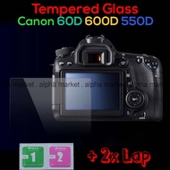 Tempered Glass Anti-scratch LCD Camera Protect Guard for CANON EOS DSLR SLR 60D 600D