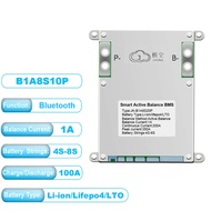 JK SMART BMS 4S 5S 6S 7S 8S 12V 24V With 1A Active Balance Current 200A BMS Lifepo4 Li-Ion Lto Batt 