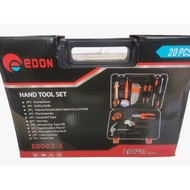 EDON Hand Toolset 20PCS / Tool Kit Set / Toolkit 20 PCS Toolbox EDON FULL complete