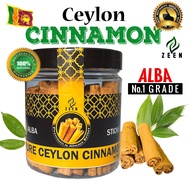 Cinnamon sticks 100% Pure Organic Ceylon alba Cinnamon from Sri Lanka 80g | Ori Kulit Kayu Manis Sri