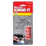 Selleys Knead It Steel 50g Epoxy Polymer Putty Compound For Car Motor Metal Tank Engine Part