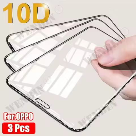 3 Pcs Tempered Glass For OPPO Reno 11 10 9 8 7 Pro Screen Protector on For OPPO A94 A74 A54 Full Pro