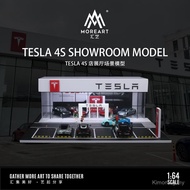 Moreart1: 64 TESLA TESLA 4S Store Auto Show Hall Lighting Scene Model Parking Lot