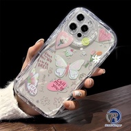 SS871 TRANSPARENT BUTTERFLY SILICONE SOFTCASE SHOCKPROOF FOR OPPO A3X A60 A3 PRO A79 A54 A55 4G A57 