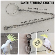 Rantai Stainles Burung Kakatua Jambul Kuning