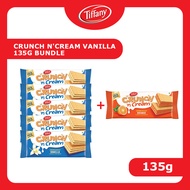 [BUY 5 VANILLA GET FREE Orange 135g] Tiffany Crunch N' Cream Vanilla Wafer 135g Bundle | Halal