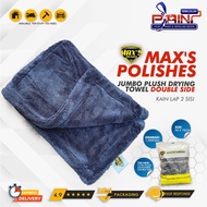 MAX'S Polishes Drying Towel Double Side 1200GSM - JUMBO Microfiber Cloth