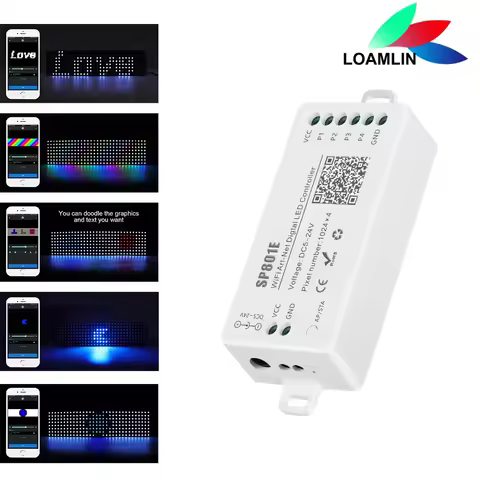 SP801E Wifi Art-Net LED Controller For WS2812B Individually addressable Led strip Led Matrix Panel M