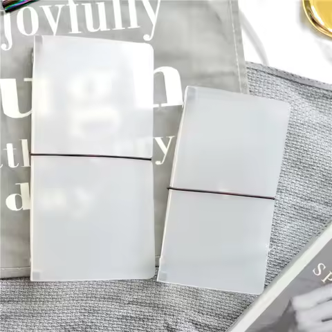 Fromthenon Transparent Traveler's Notebook Shell for Midori Planner Standard Filler Paper Storage Fo