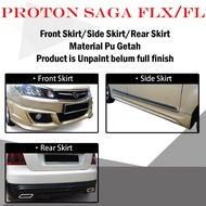 PROTON SAGA FLX/FL FULLSET FRONT SKIRT/SIDE SKIRT(L&R)/REAR SKIRT-(PU GETAH) BODYKIT