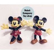 Disneyland Mickey Mouse Minnie 迪士尼 米老鼠 米奇 米妮 可彎 玩偶 公仔 二手玩具