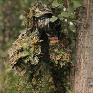 Maple Leaf Hooded 3D Bionic Training Uniform Military Sniper Cloak Camouflage Clothing Baju Penyamar