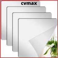CVMAX 4 Pack Square Mirror, Self Adhesive Acrylic Wall Mirror Tiles, Flexible 8 X 8 Inch Small Mirro