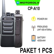 Motorola CP-A10 CPA10 UHF Handy Talky Walkie Talkie HT 4000mAh Battery sudah terkoneksi dengan 888s,