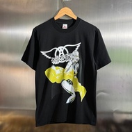 Unisex【NEW】ROCK T SHIRT AEROSMITH X HAJIME SORAYAMA - JUST PUSH PLAY WORLD TOUR 2001 TSHIRT