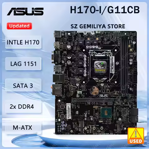 ASUS H170-I Motherboard H170-I/G11CB/DP_MB LGA 1151 Intel H170 support 6500 6400 6300 6700 cpu DDR4x