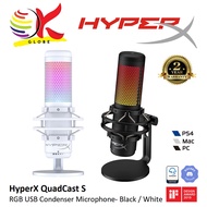 HYPER-X HYPERX QUADCAST S USB CONDENSER GAMING MICROPHONE WITH RGB LIGHT &amp; TAPE TO MUTE SENSOR (4P5P7AA) (519P0AA)