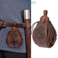 Mon PU Leather Drawstring DND-Dice Bag RPG-Dice Pouch Bag Foldable Tray and Bag