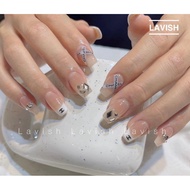 Short square fake nails VN02