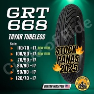 [2025] GRT 668 TAYAR TUBELESS (SPORT RAIN) 70/90-17 80/90-17 90/80-17 120/70-17 100/80-17  110/70-17