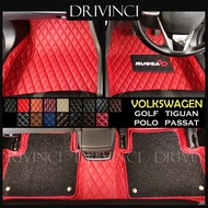Volkswagen Polo Golf Tiguan Passat B7 B8 6D Car Mat Carpet Custom Luxury Floor Mat Leather Rugga6D