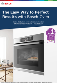 Bosch HSG636ES1 Built In Stainless steel Combi Steam Oven with 12 heating methods