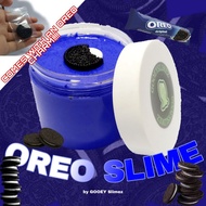 "OREO SLIME" READY TO PLAY BLUE CLAY SLIME 150ml JAR OREO CHARM SLAY SLIME FLUFFY SCENTED COOKIES sl
