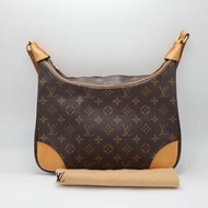 LOUIS VUITTON LV 路易威登 #1369 原花肩背牛角包 Boulogne M51265 二手