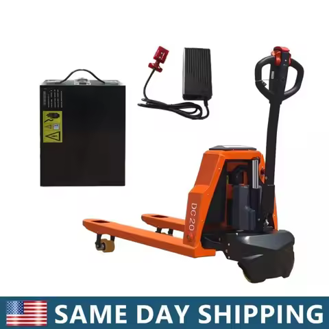 Full Electric 4400LBS Lithium-lon Powered Pallet Truck 48"Lx 27"W Fork Size US Freeshipping