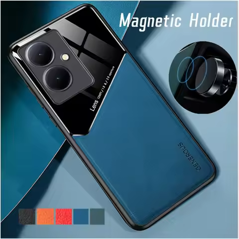 Shockproof Case for VIVO V29 Lite 5G V29e V27 Pro V27e V25 Protective Cover With Car Magnetic Holder