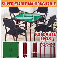 Super Stable Mahjong Table with Stainless Steel Legs Foldable Ashtray Portable/Local Stock