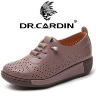 Dr Cardin shoes Women's casual leather sandals woman Boat Shoes summer Flat Shoes woman | Flat Boat 