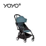 Stokke - YOYO² 法國 6+ 推車組合(含車架)-黑色車架+湖水藍