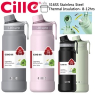 Cille 830ml Direct Leisure Style 316SS Stainless Steel Vacuum Flask Thermos Water Bottle