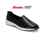 Bata บาจา รองเท้า Slip On รองเท้าลำลองแบบสวม รองเท้าแฟชั่น รองเท้าทำงาน รองเท้าใส่สบาย ยืดหยุ่นสูง Sneakers สำหรับผู้หญิง รุ่น GYM สีดำ 5516827
