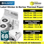 Label Sticker Thermal Paper Sticker Receipt Printer Barcode Pos Rusfet