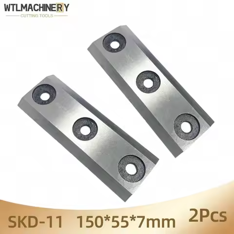 2Pcs Model 150 Wood Chipper Blade 150x55x7mm Garden Chippers SKD-11 Wood Shredder Machinery