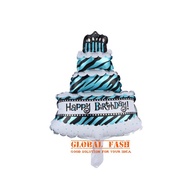3-tier mini blue cake balloon / foil cake balloon / cake balloon / cupcake