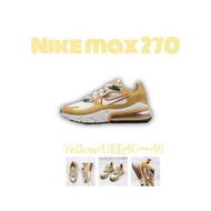 韓國代購現貨免運 Nike Air Max 270 React奶茶色 白色 白藍紅 雲朵棉花糖 情侶款男女鞋
