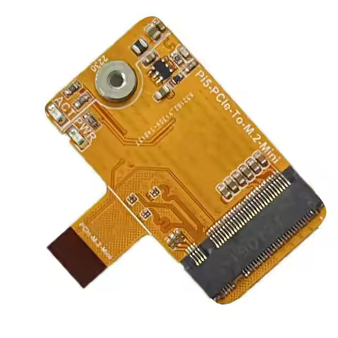 For Raspberry Pi 5 Pcie To M.2 Nvme SSD HAT Integrated-FPC & Differential Matching Design 2230 Nvme 