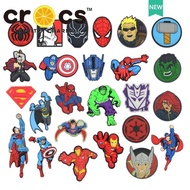 Jibbitz cross charm Marvel Heroes Spiderman Batman Cartoon Anime Shoes Accessories