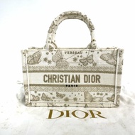 △ Dior 迪奧 White Canvas Mini Book Tote 2 Way Bag 白色帆布兩用袋 - 267000193