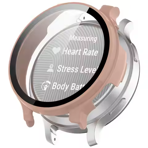 PC Watch Case + Glass Film For Garmin Lily 2 Active Screen Protector Cover With Tempered Glass Frame